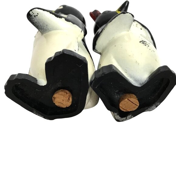 VTG Willie & Millie Penguin Salt Pepper Shakers F&F Works Ohio MCM 3" Cool - Picture 9 of 10